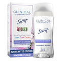 Secret Clinical Strength Antiperspirant Deodorant for Women. Couldn't Be Lovelier. 3X Sweat Protection. 72hr Sweat & Odor Protection. PH Balanced. Invisible Solid. Raspberry & Bubbles Scent. 2.6 oz