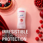 Secret Fresh Antiperspirant Deodorant for Women. 72hr Holiday Sweat & Odor Protection with Pro-Hyaluronic Acid. Clear Gel. PH Balancing Minerals. Berry Bright Scent. 2.6 oz