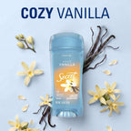Secret Antiperspirant Deodorant for Women. Fresh Collection Bundle. 72hr Breathable Sweat & Odor Protection. Instant Freshness. Clear Gel. Cozy Vanilla & Nurturing Coconut Scent. 2.6 oz (Pack of 2)