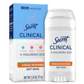 Secret Clinical Strength 100HR Sweat & Odor. Stress Response Soft Solid Antiperspirant Deodorant for Women. 3X Stress Protection with Hyaluronic Acid. PH Balancing Minerals. 2.6 oz