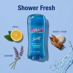 Secret Outlast Antiperspirant Deodorant for Women. 72hr Sweat & Odor Protection. PH Balancing Minerals. Clear Gel. Shower Fresh Scent. 2.6 oz
