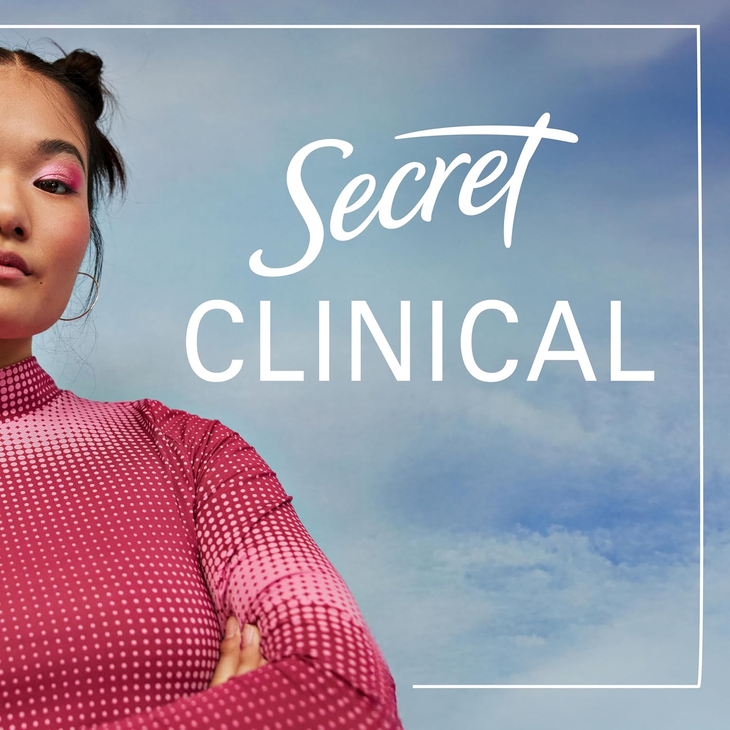 Secret Clinical Strength 100HR Sweat & Odor. Stress Response Invisible Solid Antiperspirant Deodorant for Women. 3X Stress Protection with Hyaluronic Acid. PH Balancing Minerals. 1.6 oz
