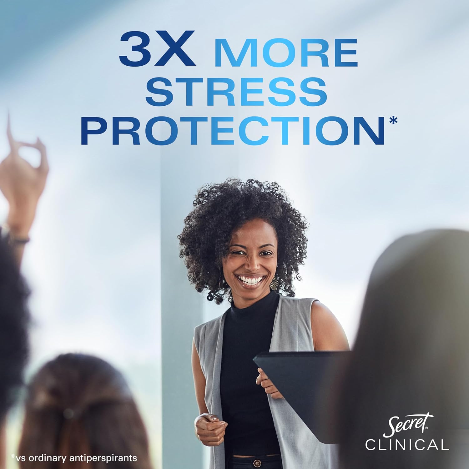Secret Clinical Strength 100HR Sweat & Odor. Waterproof Soft Solid Antiperspirant Deodorant for Women. 3X Stress Protection. 72hr Sweat & Odor Protection. PH Balancing Minerals. 2.6 oz
