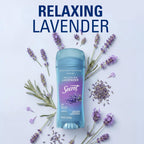 Secret Fresh Antiperspirant Deodorant for Women. 72hr Breathable Sweat & Odor Protection. Instant Freshness & Gentle. PH Balancing Minerals. Clear Gel. Relaxing Lavender Scent. 3.4 oz