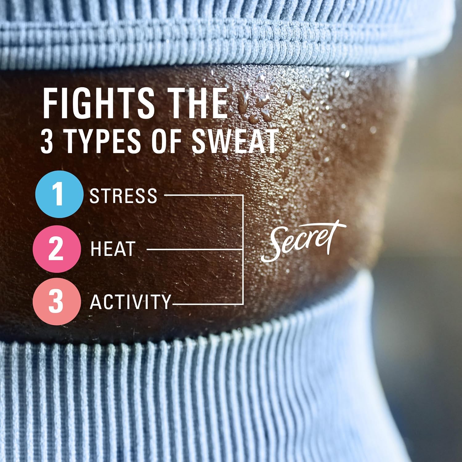 Secret Clinical Strength 100HR Sweat & Odor. Clear Gel Antiperspirant Deodorant for Women. 3X Stress Protection with Hyaluronic Acid. PH Balancing Minerals. Clear Lavender Scent. 2.6 oz