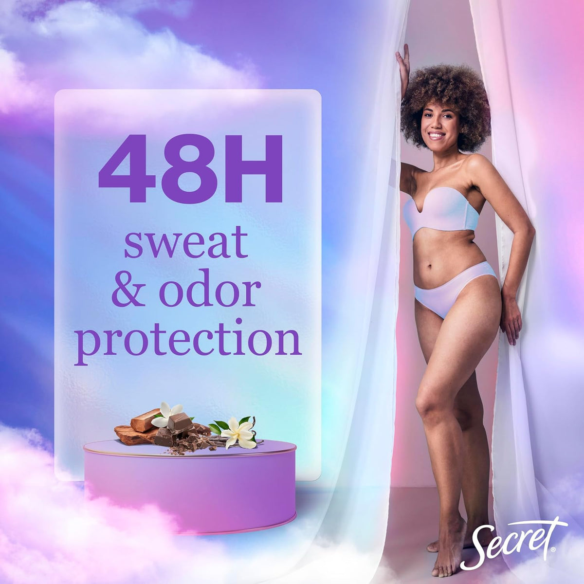 Secret Dry Spray Antiperspirant Deodorant for Women. 48hr Weightless Sweat & Odor Protection. Gentle on Skin. Brown Sugar Scent. 4.1 oz (Pack of 3)