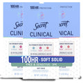 Secret Clinical Strength Antiperspirant and Deodorant for Women. Free & Sensitive. 3X Stress Sweat Protection. PH Balancing Minerals. Soft Solid. Unscented. 1.6 oz (Pack of 3)