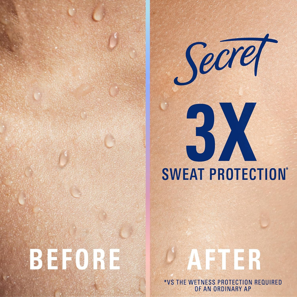 Secret Clinical Strength Antiperspirant and Deodorant for Women. Free & Sensitive. 3X Stress Sweat Protection. PH Balancing Minerals. Soft Solid. Unscented. 1.6 oz (Pack of 3)