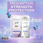 Secret Clinical Strength Antiperspirant Deodorant for Women. Couldn't Be Lovelier. 3X Sweat Protection. 72hr Sweat & Odor Protection. PH Balanced. Invisible Solid. Raspberry & Bubbles Scent. 2.6 oz