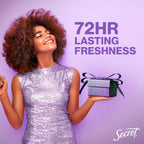 Secret Fresh Antiperspirant Deodorant. Visions of Sugarplums Scent. 2.6oz | 72 Hour Holiday Sweat & Odor Protection with Pro-Hyaluronic Acid. Limited Edition Invisible Solid. pH Balancing Minerals